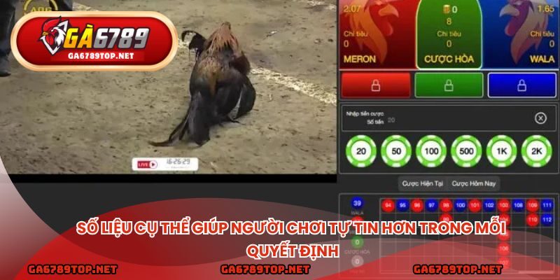 Số liệu cụ thể giúp người chơi tự tin hơn trong mỗi quyết định